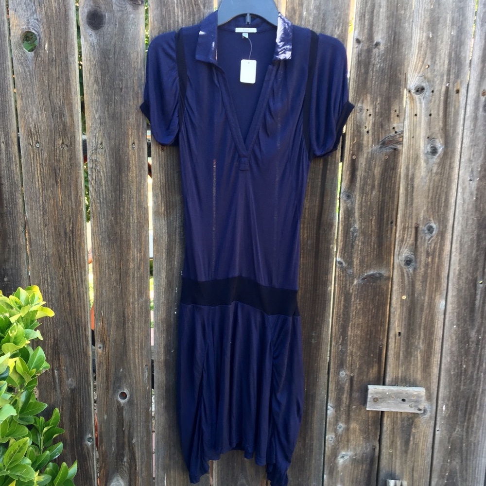 NEW $220 CLU blue dress Size Small